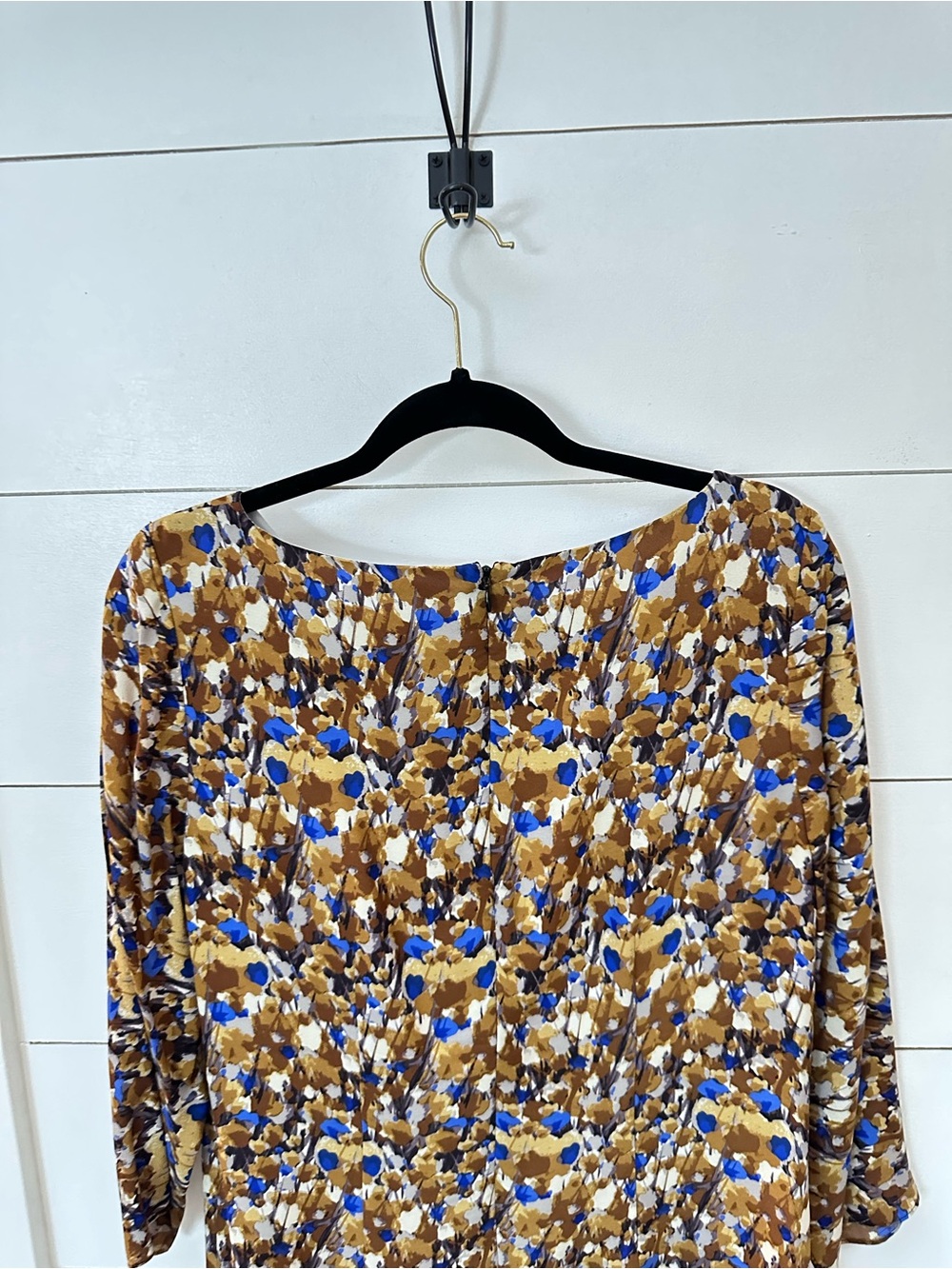 Tibi 8 Silk Print Midi Dress Abstract Floral Sheath Career Cocktail career chic - Picture 13 of 13